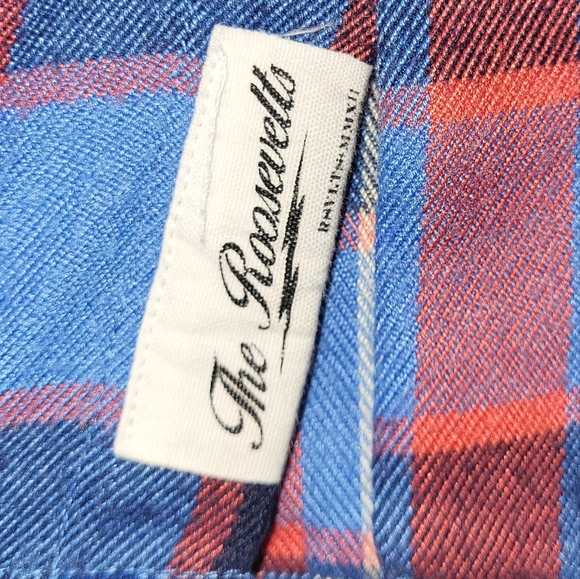 RSVLTS The Minnesotan Flannel Shirt Men's Size X‎ Large Blue Red Front Pockets - Picture 7 of 10